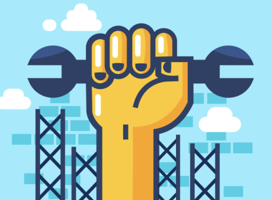 Gráfico que representa la justicia laboral con una balanza equilibrada y símbolo de salario.