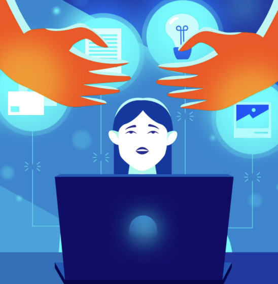 Concepto visual de discriminación algorítmica en el ámbito laboral mexicano mostrando protección de derecho digital