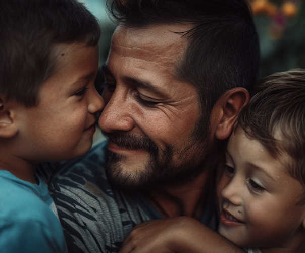 Familia mexicana simbolizando la protección de derechos de los hijos mediante pensión alimenticia